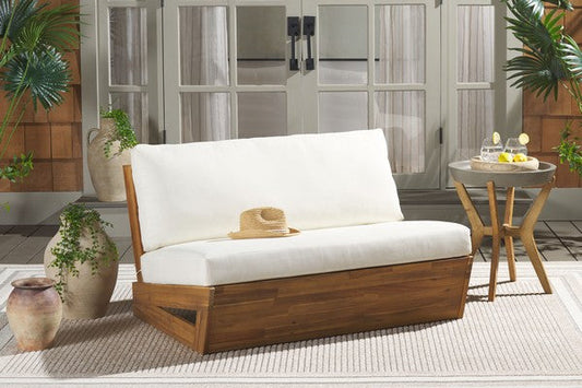 Agnano 45 in. Acacia Wood Outdoor Sofa
