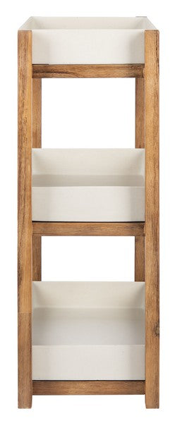 Aielli 39 in. Acacia Frame Outdoor Plant Stand